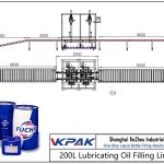 Automatic 200L Lubricating Oil Filling Line Automatik 200L Lubricating Oil Line