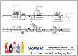 Talian Pengisian Produk Corrosive Automatik