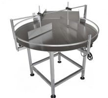 Botol Sepenuhnya Automatik Unscrambler Worktable Rotary Dinamik